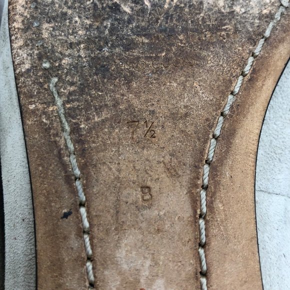 Sigerson Morrison Flats Women's 7.5 B Tan Suede Slip On Pointed Toe Shoes - Picture 11 of 12